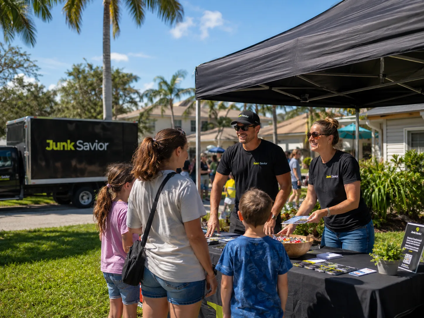 Junk Savior at a community event