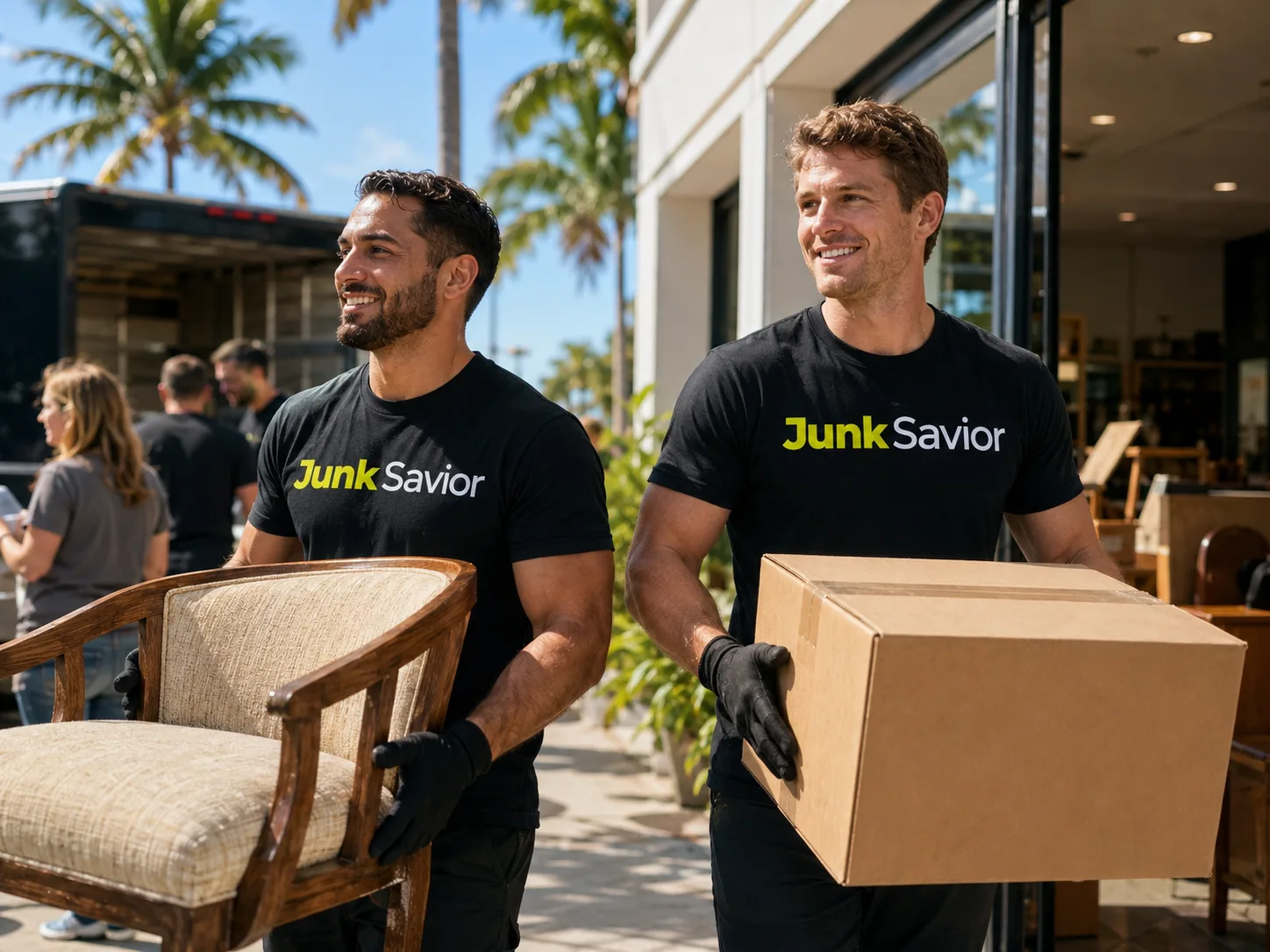 Junk Savior volunteering in the community